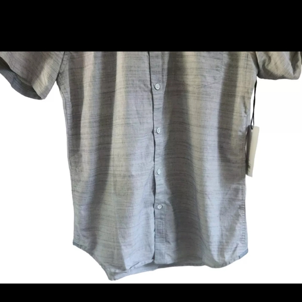 Paper Denim & Cloth Slim StretchTailored Shirt Button Front Mens Size M NEW - Picture 3 of 6